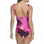 Women's One-Piece Ruffle V-Neck Moss Swimsuit